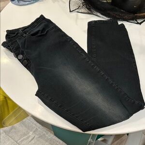 BDG Women’s Black High Rise Twig Ankle Button Fly Jeans 31w 29 L